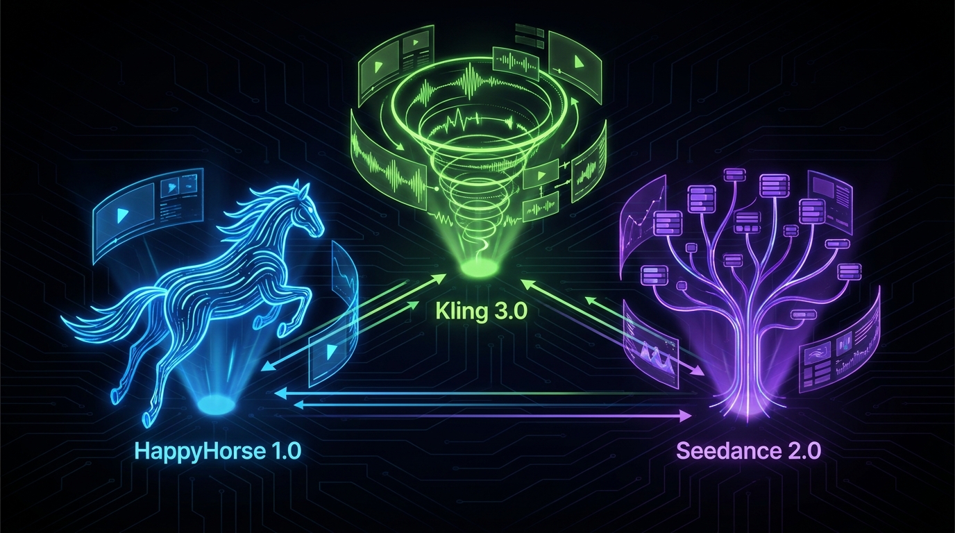 HappyHorse 1.0 vs Kling 3.0 vs Seedance 2.0: China's New AI Video Models Face Off